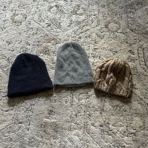 Three Winter Beanies